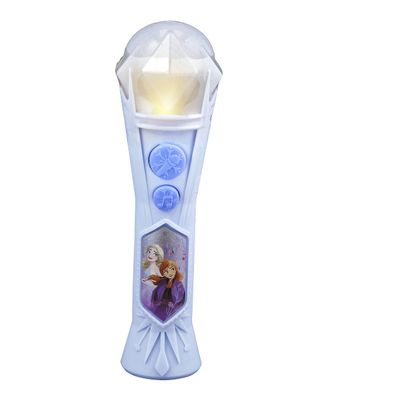 eKids Frozen Sing Along Microphone Toy For Kids With Built-In Music And Flashing Lights, Designed For Fans Of Frozen Toys
