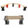 Ioffersuper 12 pcs Wooden Train Track Set, Male-Male Female-Female Bump Tracks, Bridge Pier Track(Random Colour),Cross Tracks and Stop Track Compatible with All Major Brands (Mix) view 3