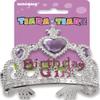 Sparkling Gems Silver Birthday Girl Tiara - Fits Most Children, 1 Piece - Perfect for Birthday Parties and Dress-Up Fun view 2