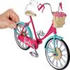 Barbie Bicycle with Basket of Flowers view 2