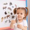 19 Fridge Magnets for Toddlers - Zoo Animal Magnets for Refrigerator - Real Zoo Animal Magnets for Children - Big Realistic Magnets for Kids - Learning Toy Set - Baby Educational Gift view 4