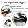 Yolyoo Night Vision Goggles,Spy Googles Spy Gear Adjustable Kids LED Night Goggles Flip-Out Lights Green Lens for Racing Bicycling, Skying to Protect Eyes Children's Day Gift view 3