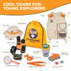 Kids Explorer Kit with Safari Vest & Hat for 3-7 Year Old Boys & Girls - Safari Costume & Dress Up as Zoo Keeper, Paleontologist - Giftable Outdoor Adventure Kit for Kids + Adventure Book view 3