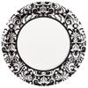 Black Damask Dinner Plates, 8ct view 1