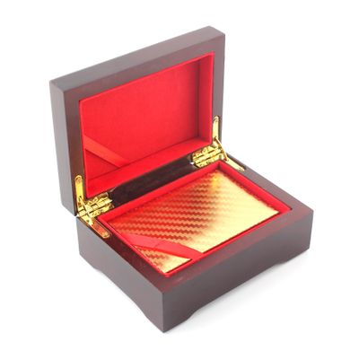 24K GOLD PLAYING CARDS POKER PLATED Bridge Size BOX CERTIFICATE OF AUTHENTICITY