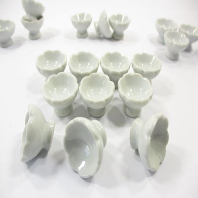 10x20 mm White Ice Cream/Fruit Bowl Dollhouse Miniature Ceramic Deco 10078