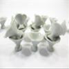 10 White Ceramic Ice Cream Scalloped Cups Dollhouse Miniature Ceramic 10081 view 2