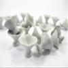 10 White Ceramic Ice Cream Scalloped Cups Dollhouse Miniature Ceramic 10081 view 3