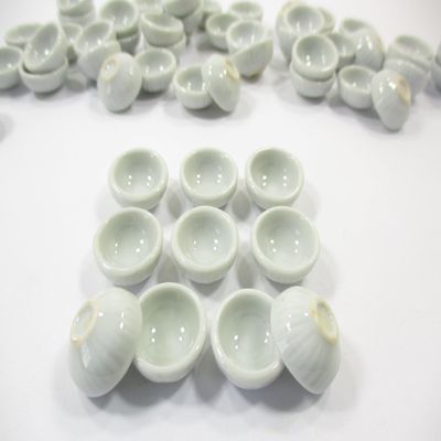 10x15 mm New Kitchenware White Bowls Dolls House Miniatures Ceramic C 10589