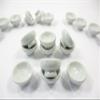 10 White Fruit Salad Ice Cream Bowls Dollhouse Miniature Ceramic Food 10082 view 2