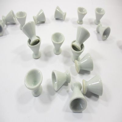 10 White Ceramic Ice Cream Cups Dollhouse Miniatures Supply Deco Food 10083