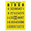 Giant Print Bingo Card - Black on Yellow Background - Reduced Price view 1