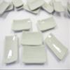 6 White Ceramic Large Square Plate Dish 30x50mm Dollhouse Miniature Supply 1:6 10679 view 2