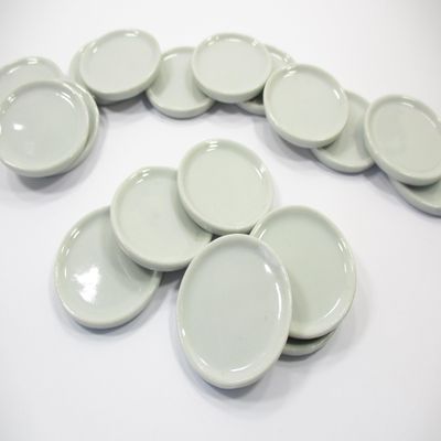 6x37mm White Round Plate Dish Dollhouse Miniature Ceramic Kitchenware Deco 1:6 10681