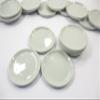 6x37mm White Round Plate Dish Dollhouse Miniature Ceramic Kitchenware Deco 1:6 10681 view 2
