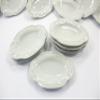 6 White 35mm Oval Large Plate Tray Dish Dollhouse Miniature 1:6 10685 view 1