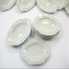 6 White 35mm Oval Large Plate Tray Dish Dollhouse Miniature 1:6 10685 view 3