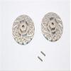 Axial SCX10 II Upgrade Parts (AX90046, AX90047) Aluminum Front/Rear Wheel Hex Claw +3mm With Brake Disk - 2Pcs Gray Silver view 1