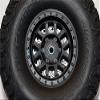 Axial SCX10 II Upgrade Parts (AX90046, AX90047) Aluminum Front/Rear Wheel Hex Claw +3mm With Brake Disk - 2Pcs Gray Silver view 3