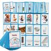 64PCS/Set Family & House Kids Gifts English Flash Cards Pocket Card Educational Learning Baby Toys for Children Pre-Kindergarten view 1