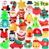 Squishy Toys, 26 Pack Christmas Squishies, Party Favors for Kids 4-8 8-12, Mochi Kawaii Cat Squishy Fidget Toys Animals, Goodie Bag Birthday Gifts Mini Miniature Stress Reliever Toy Pack view 3