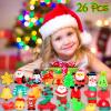Squishy Toys, 26 Pack Christmas Squishies, Party Favors for Kids 4-8 8-12, Mochi Kawaii Cat Squishy Fidget Toys Animals, Goodie Bag Birthday Gifts Mini Miniature Stress Reliever Toy Pack view 4