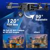 Contixo F22 4k FHD Camera Drone For Adults, 20 Mins Flight Foldable Starter Drones With 120 Fov Lens, 2.4g Rc Quadcopter, Gesture Control, Wifi, GPS Auto Hover Return Home, Follow Me, Carrying Case view 2