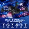 Contixo F22 4k FHD Camera Drone For Adults, 20 Mins Flight Foldable Starter Drones With 120 Fov Lens, 2.4g Rc Quadcopter, Gesture Control, Wifi, GPS Auto Hover Return Home, Follow Me, Carrying Case view 3
