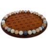 Arolly Wood Finished Solitaire Board Game with 36 Natural Balls view 3