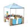 Step2 All Around Playtime Patio with Canopy Playset  Shaded Outdoor Playhouse for Kids with Realistic, Interactive Features, Room for Multiple Toddlers to Play  Dimensions: 60" H x 47.5" W x 47.5" D view 1