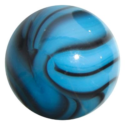 Enormous Glass Brontosaurus Marble - 50mm (2 inches) with Stand