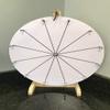 CHWAREHOUSE WOODWELL 20-Inch DIY Dry Erase Spin Wheel, 12 Slots with Wood Design for Desktop Kids Carnival Prize Wheel Game and DIY Editable Spin Wheel Design Markers and Eraser Included view 1