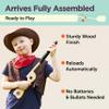 Black Toy Pop Gun for Kids-Wooden Toy Guns for Boys 3-12- Fake Handgun with Sturdy Wood Finish & Durable Silicone Stopper-Fun Hand Rifles & Pistol Toys for Small & Big Kid Play-Made in The USA view 4