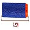 Little Valentine 200 Nerf Compatible Dart Bullets, Blue & Orange, Cylindrical, Round, Close Quarters Battles (CQB), Airsoft, Plastic, EVA Foam, 5.31 Inches x 2 Inches view 3