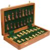 Magnetic Travel Chess Board Set - Classic Wood Staunton 7 X 7 Inch Pocket Chess Set with Folding Game Board Handmade in Fine Rosewood view 1