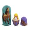BestPysanky Set of 5 Horses Wooden Nesting Dolls 6 Inches view 4