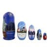 BestPysanky New York City Wooden Stacking Nesting Dolls view 1