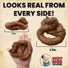 Nicky Bigs Novelties Deluxe Fake Dog Poop Crap Pile - Realistic Fake Poop - Funny Pranks for April Fools Day - Adult Gags April Fools Prank Jokes - Plastic Novelty Gift, Brown view 3