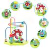 LAVIEVERT 9-in-1 Wooden Play Cube Activity Center Multifunctional Bead Maze Shape Sorter Educational Toys Game for Toddlers & Kids view 3