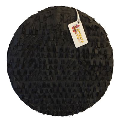 APINATA4U 16" Blank Canvas Piata in Sleek Black - Craft Your Own Piata Masterpiece with Style! Great for DIY Round