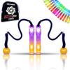UltraPoi HelixPoi Set w/LED Knob Handles - 70+ Color Modes - LED Poi Glow Stick Lights w/Soft Durable Cases & Adjustable Leashes - Ideal Flow Arts for Music, Festivals, Parties & Raves view 1