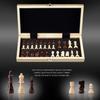 Amerous Chess Set, 12"x12" Folding Wooden Standard Travel International Chess Board Game Set with Magnetic Crafted Pieces For 2 Players view 3
