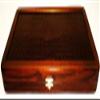 20" Backgammon Board Game Set, Wood & Crocodile Leather, Pieces & Dices view 3