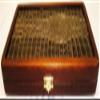 16" Backgammon Board Game Set, Wood & Crocodile Leather, Pieces & Dices view 4