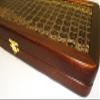 15" Backgammon Board Game Set, Wood & Crocodile Leather, Pieces & Dices view 3