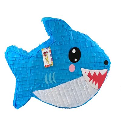 APINATA4U 20" Blue Shark Pinata Shark Themed Birthday Party Baby First Birthday Jawsome Birthday