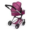 Bayer Design City Baby Doll Pram,Dark Pink view 3
