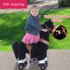 PonyCycle Ride on Horse with Brake, Sound & Pedal Pad, Classic Model U Walking Horse Mechanical Pony Black Giddy up Pony Plush Toy Walking Animal U3 for Age 3-5 Years -Ux326 view 2