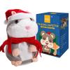 Eocolz Talking Hamster Repeats What You Say Mimicry Pet Plush Buddy Electronic Mouse Interactive Toy Funny Kids Stuffed Toys Children Early Learning for Girl and Boy Gift (Gray) view 1
