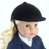 Sophia's 18" Doll Classic Black Hard Velvet Covered Riding Style Horse Riding Helmet view 3